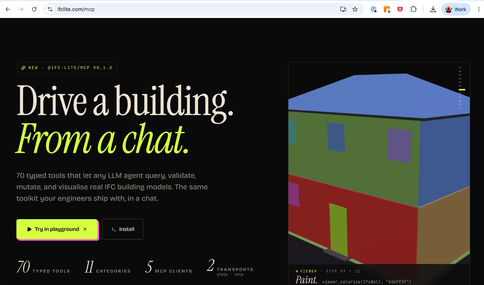 IFC-Lite tooling: typed tools that query, validate and mutate real IFC building models